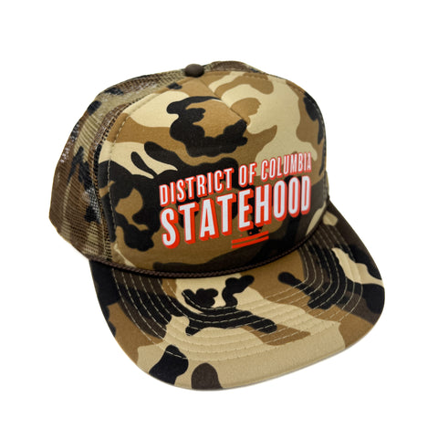 D.C. Statehood Snapback Trucker (Camo)
