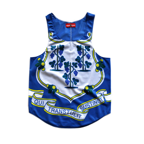 Connecticut "Constitution State" Flag Tank Top - CHRiS CARDi House of Design