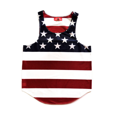 USA "Home of the Brave" Flag Tank Top - CHRiS CARDi House of Design