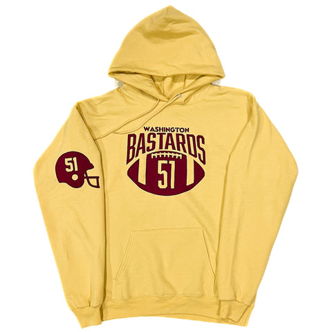 Bastards Coach’s Hoodie (Gold/Maroon)