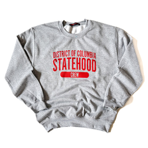 D.C. Statehood Crew Sweatshirt (Sport Gray)