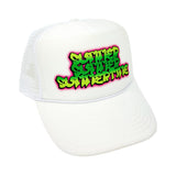SUMMERTIME TRUCKER CAP (WHITE)