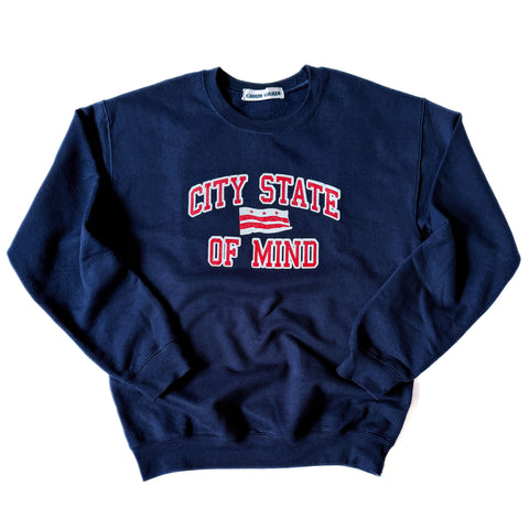 City State of Mind (CSOM) Crewneck Sweatshirt • Navy