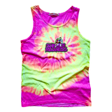 SUMMER MADNESS TANK TOP (TIE DYE FLORESCENT)