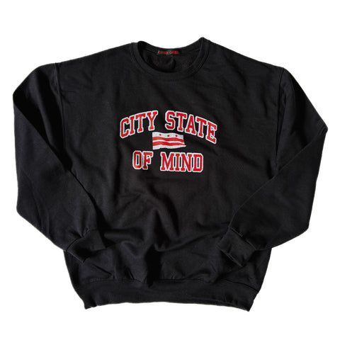 City State of Mind (CSOM) Crewneck Sweatshirt • Black