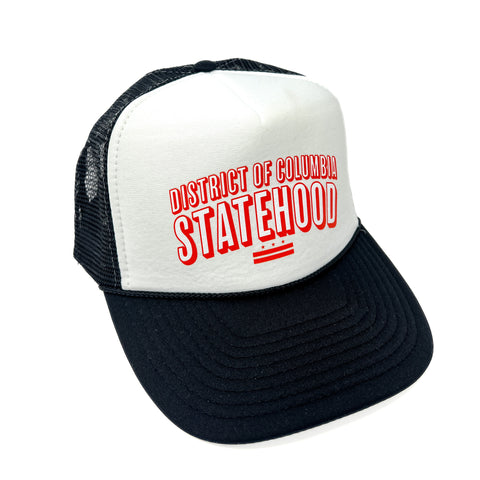 D.C. Statehood Snapback Trucker (Black/White)