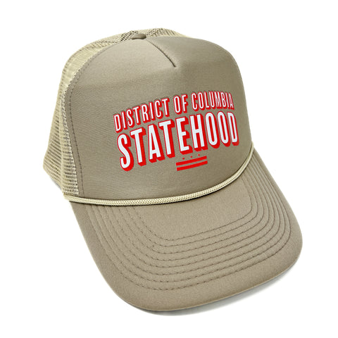 D.C. Statehood Snapback Trucker (Khaki)