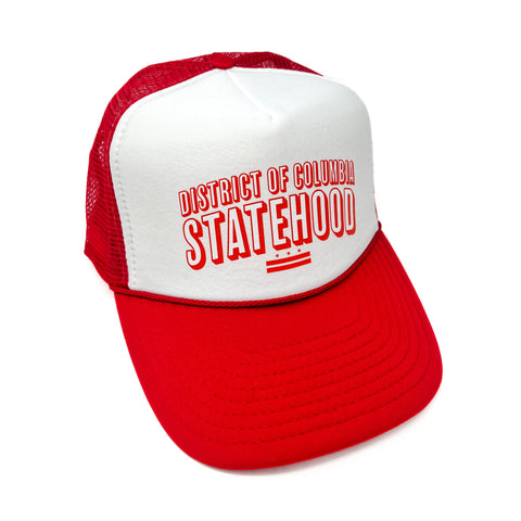 D.C. Statehood Snapback Trucker (Red/White)