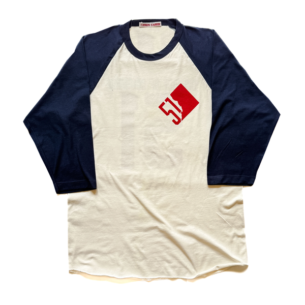 51st State Raglan Tee (Navy/Cream) - CHRiS CARDi House of Design