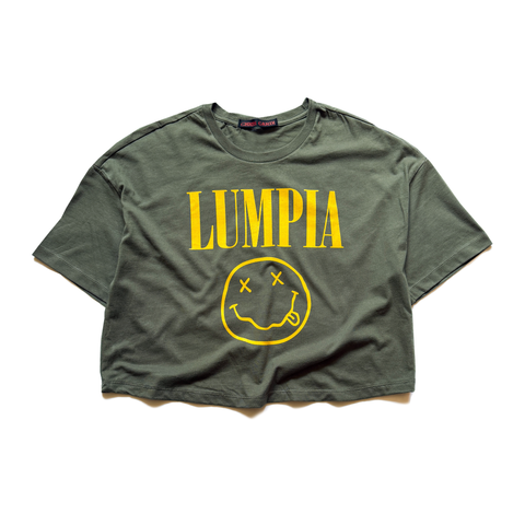 LUMPIA NIRVANA SARAP CROP TOP (OLIVE) - CHRiS CARDi House of Design