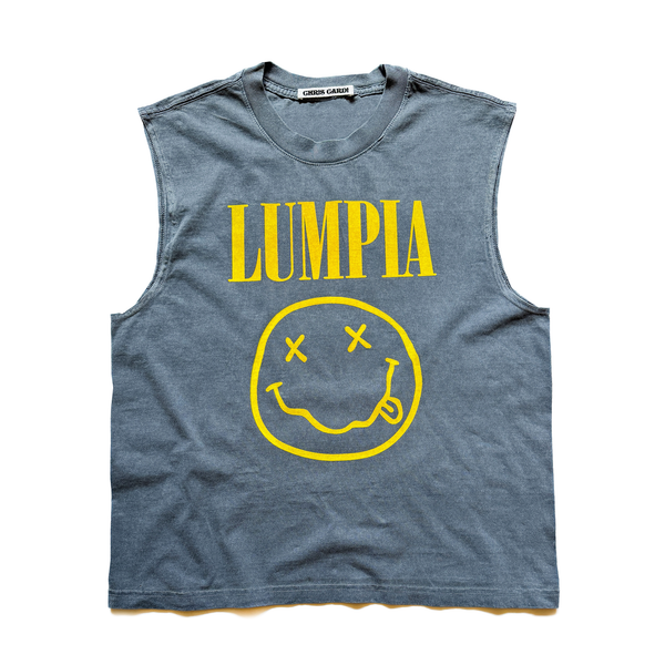LUMPIA NIRVANA SARAP SLEEVELESS TSHIRT (FADED NAVY) - CHRiS CARDi House of Design