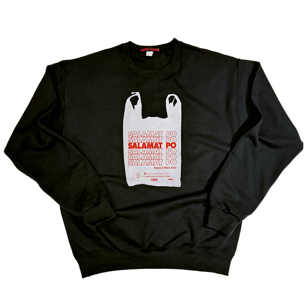 Salamat Po Takeout Crewneck (Black)