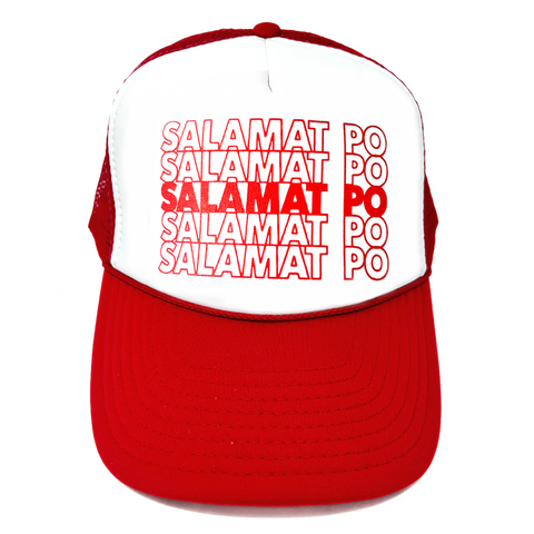SALAMAT PO TRUCKER CAP (Red/White)