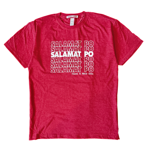 Salamat Po Takeout T-Shirt (Vintage Red)