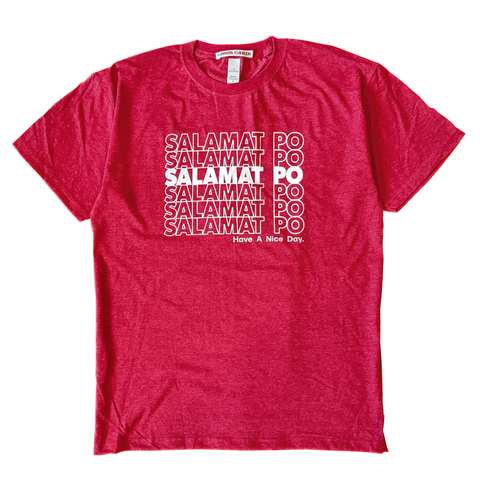 Salamat Po Takeout T-Shirt (Vintage Red)